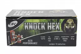 MUNIÇÃO KNOCK BALOTE HEX 32G 10un