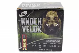 MUNIÇÃO KNOCK VELOX BALOTE SG1 12G 25un