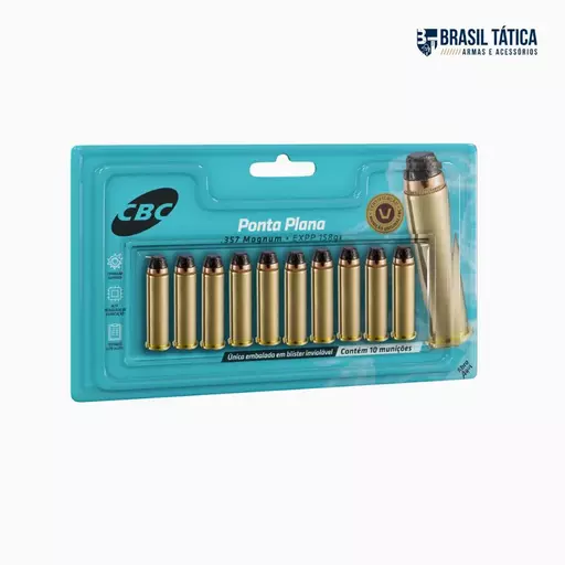 MUNIÇÃO CBC .357 MAGNUM EXPP 158GR