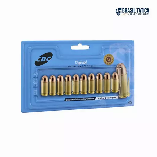 MUNIÇÃO CBC .380 ETOG 95GR