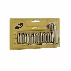 MUNIÇÃO CBC .38 TPC GOLD HEX EXPO 124GR 10un