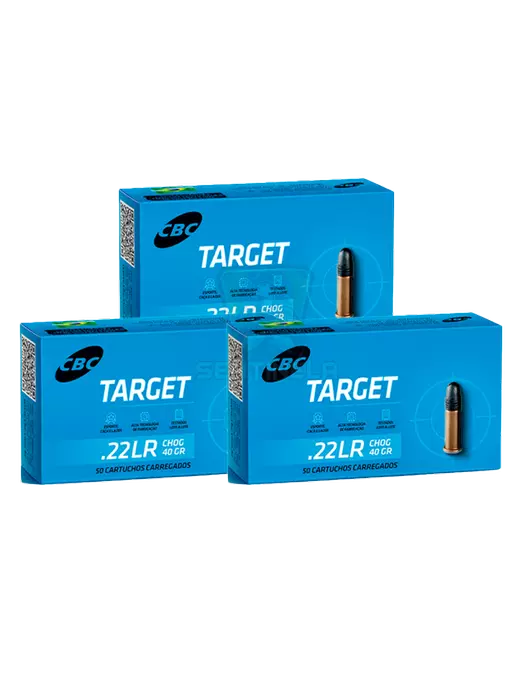 MUNIÇÃO CBC .22 LR TARGET CHOG 40GR 150un