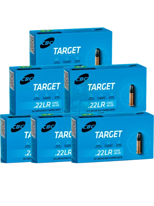 MUNIÇÃO CBC .22 LR TARGET CHOG 40GR 300un