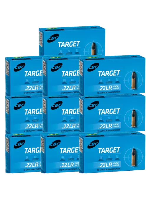 MUNIÇÃO CBC .22 LR TARGET CHOG 40GR 500un