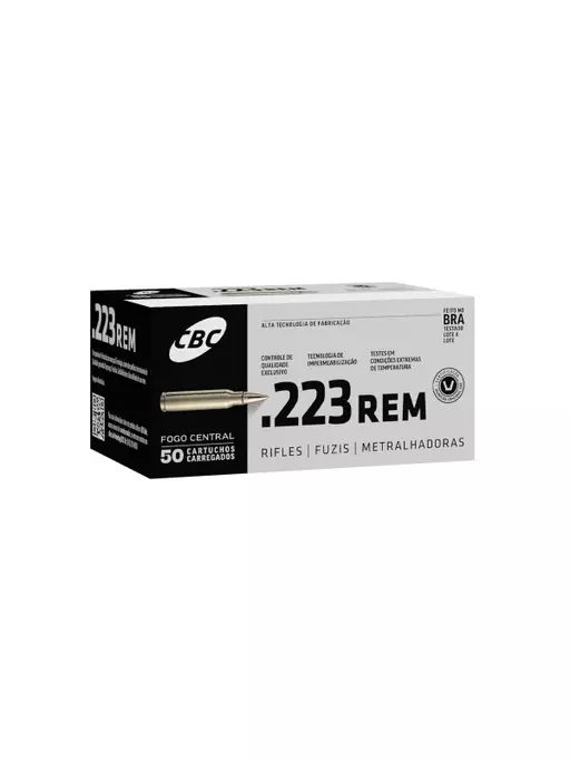 MUNIÇÃO CBC .223 ETPT 55GR 50un