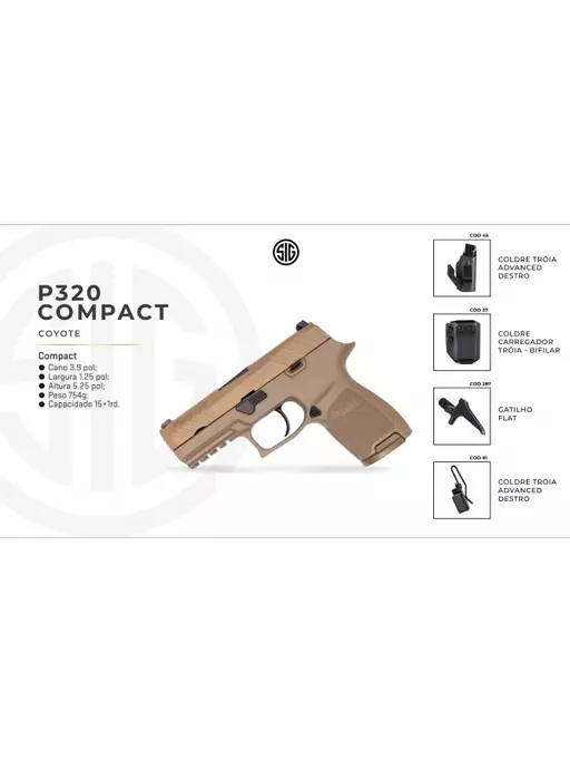 PISTOLA SIG SAUER P320 COMPACT 9mm