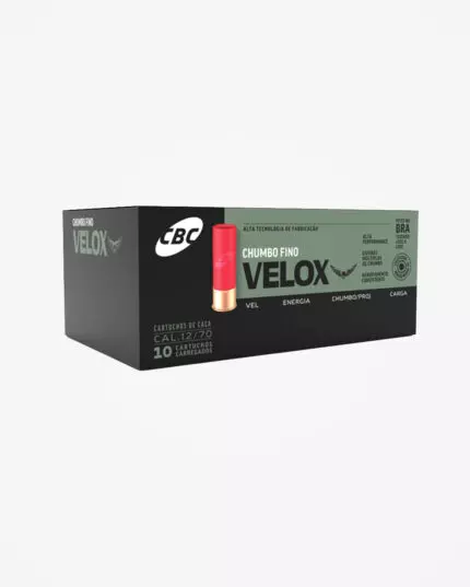 MUNIÇÃO CBC 12GA CHUMBO5 VELOX 32g 10un