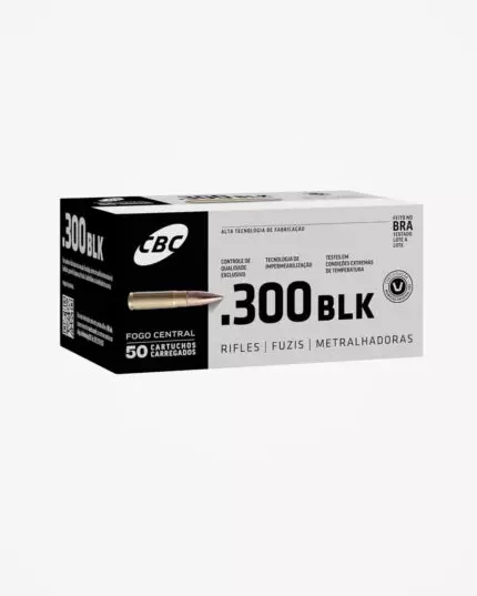 MUNIÇÃO CBC .300 BLK ETOG 123GR 50un