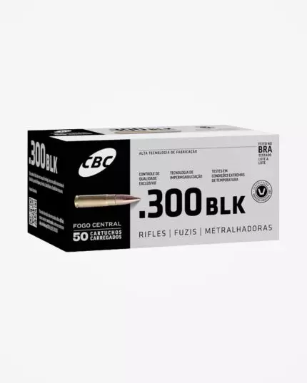 MUNIÇÃO CBC .300 BLK ETOG 200GR 50un