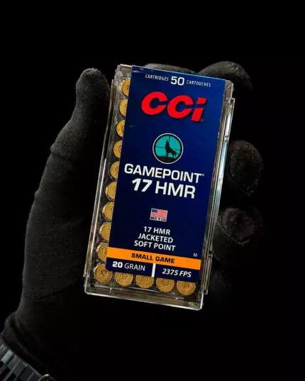 MUNIÇÃO CCI .17 HMR GAMEPOINT 20GR 50un