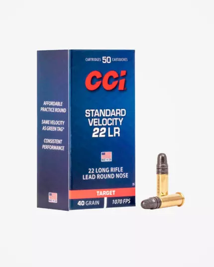 MUNIÇÃO CCI .22 LR STANDARD VELOCITY 40GR 50un