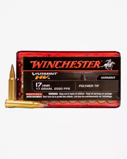 MUNIÇÃO WINCHESTER .17 HMR VARMINTHV 17GR