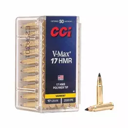 MUNIÇÃO CCI .17 HMR V-MAX 17GR 50un