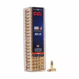 MUNIÇÃO CCI .22 CPRN 40GR MINI-MAG 100un