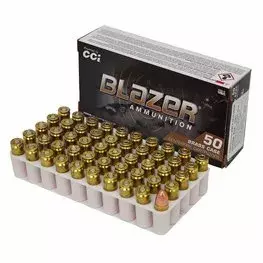 MUNIÇÃO CCI 9MM FMJ 124GR BLAZER BRASS 50un
