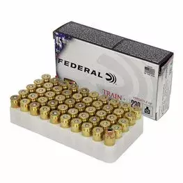 MUNIÇÃO FEDERAL .45 AUTO VHP 230GR TRAIN PROTECT 50un