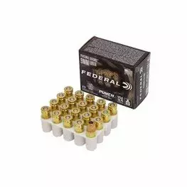 MUNIÇÃO FEDERAL 9MM JHP PUNCH 124GR 20un