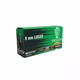 MUNIÇÃO FIOCCHI 9mm LUGER 124GR LL RNCP C/50