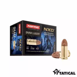 MUNIÇÃO NORMA NXD DEFENSIVE AMMUNITION 9mm 65GR 20un