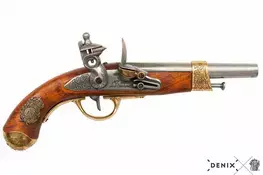 REPLICA DECORATIVA PISTOLA PEDERNEIRA 35 CM