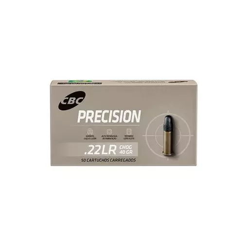 MUNIÇÃO CBC .22LR CHOG 40GR PRECISION 50un