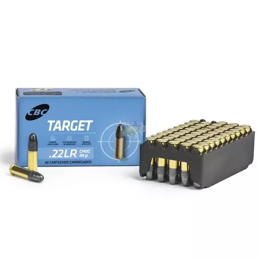 MUNIÇÃO CBC .22LR TARGET CHOG 40GR 50un