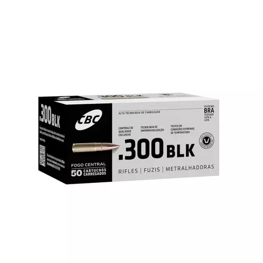MUNIÇÃO CBC .300 ETOG SUBSÔNICO 200GR 50un