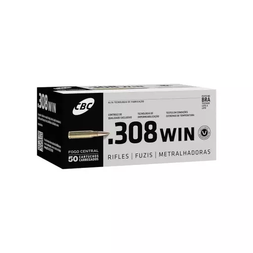 MUNIÇÃO CBC .308 ETPT 180GR 50un