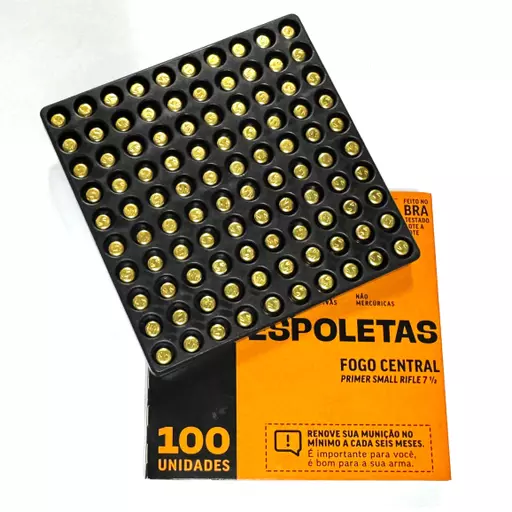 ESPOLETA CBC 7 1/2 SMALL RIFLE 10001862 CX C/ 100UN