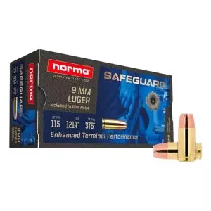 MUNIÇÃO NORMA 9MM HOLLOW POINT 115GR 50un