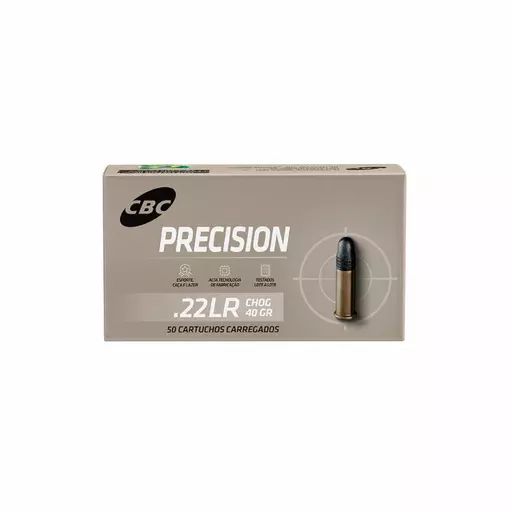 MUNIÇÃO CBC .22 LR CHOG PRECISION 40GR 50un
