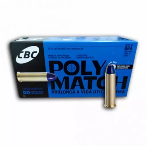 MUNIÇÃO CBC .357 MAG LPC 158GR POLYMATCH 50un