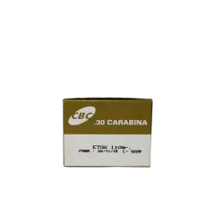 MUNIÇÃO CBC .30 CAR ETOG 110GR 50un