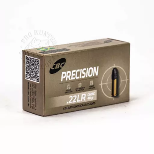 MUNIÇÃO CBC .22LR PRECISION CHOG 40GR