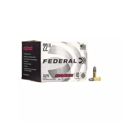 MUNIÇÃO FEDERAL .22 CHAMPION AUTOMATCH 40GR RN 325un